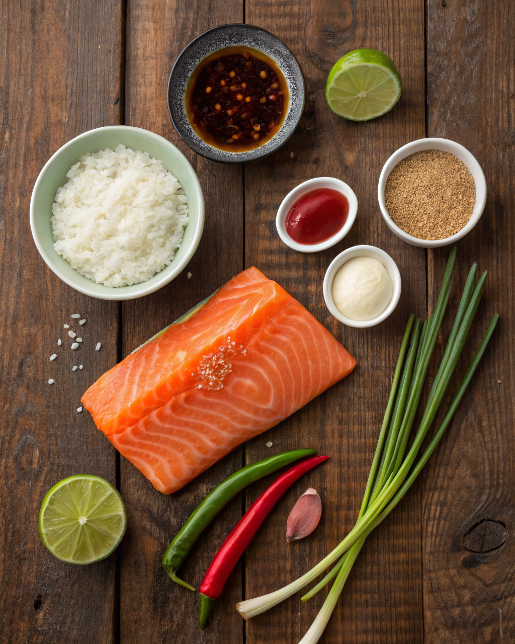 Bang Bang Salmon Bites ngredients