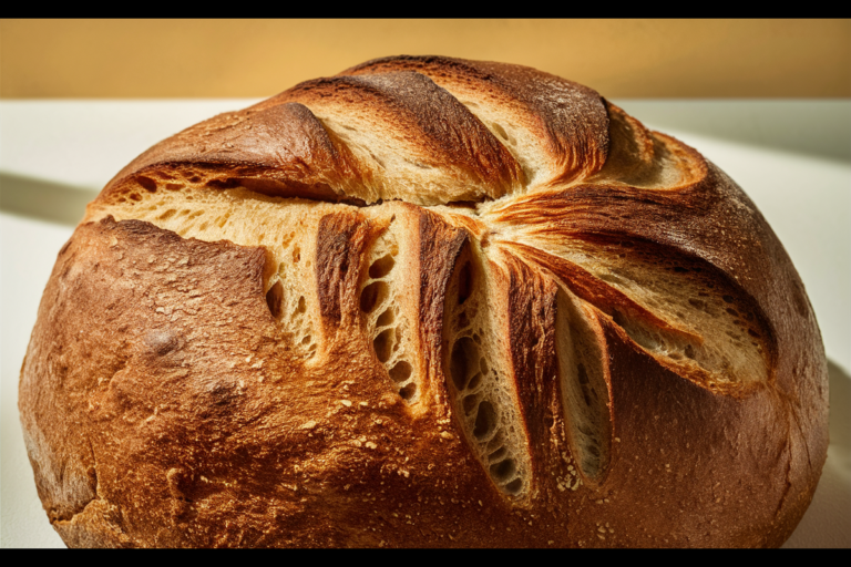 Panera Bread Sourdough loaf with a crisp crust and soft interior.