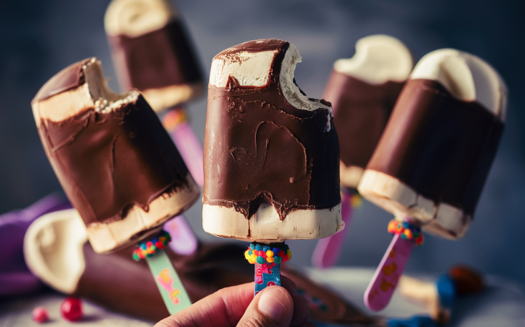 Homemade Eskimo Pie Popsicles