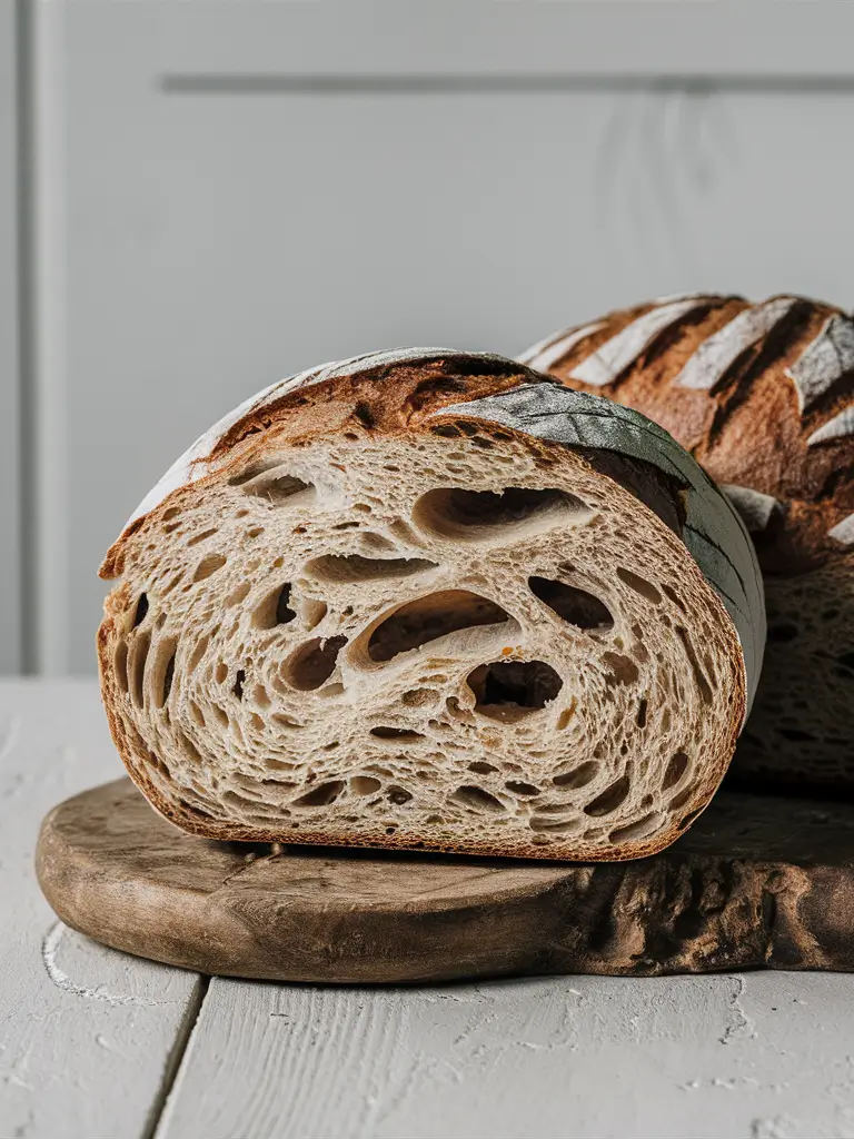 Panera Bread Sourdough loaf with a crisp crust and soft interior.