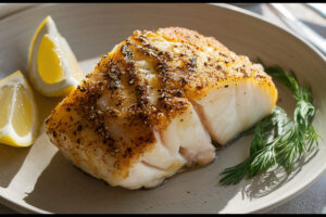 Zesty Lemon Pepper Cod with Fresh Herbs