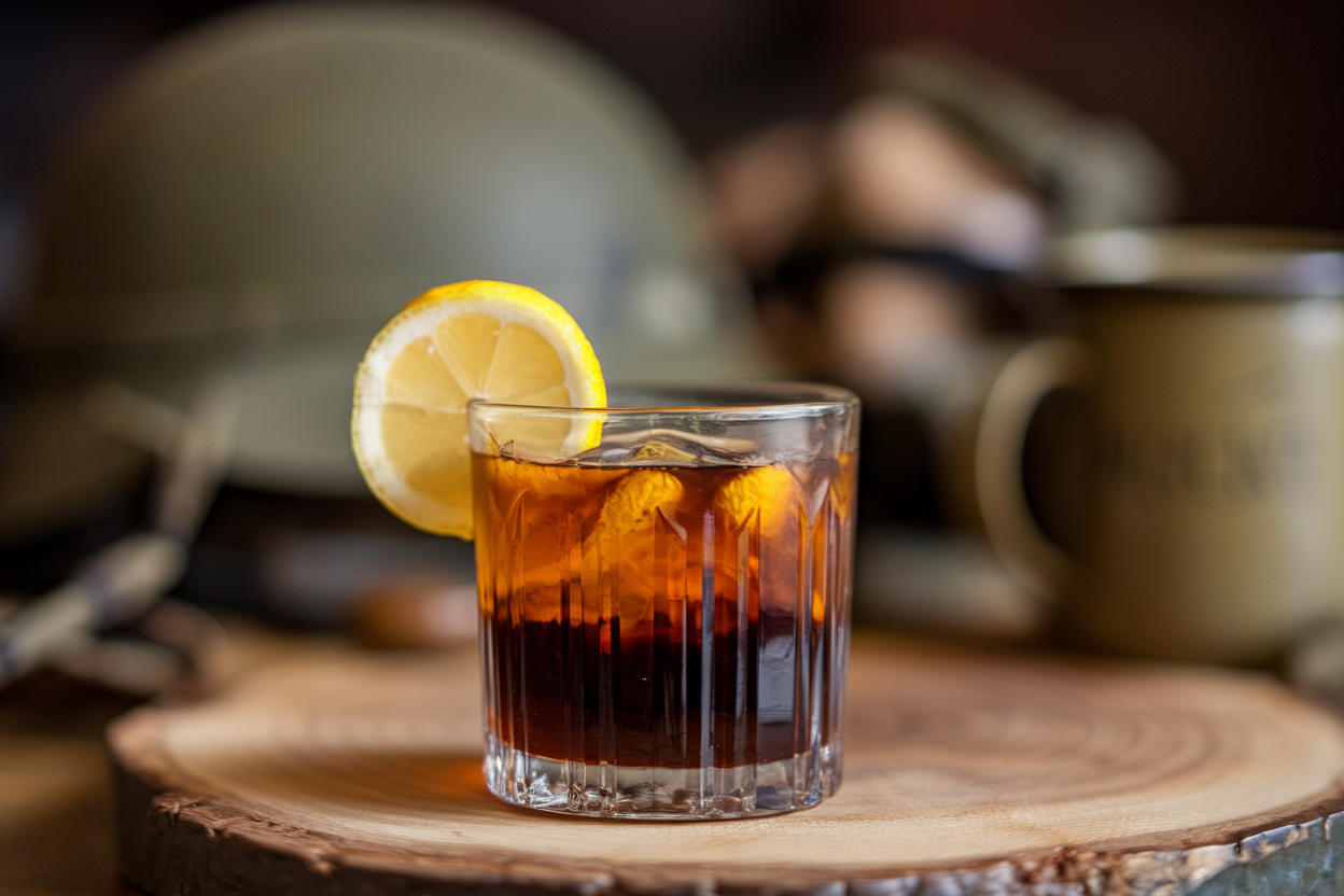 Image of a refreshing glass of bug juice, a popular drink in the military