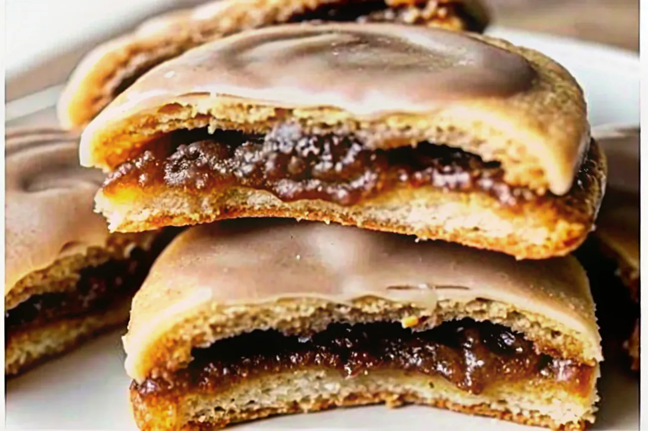 Delicious homemade Brown Sugar Pop-Tart Cookies with a gooey cinnamon-sugar filling.