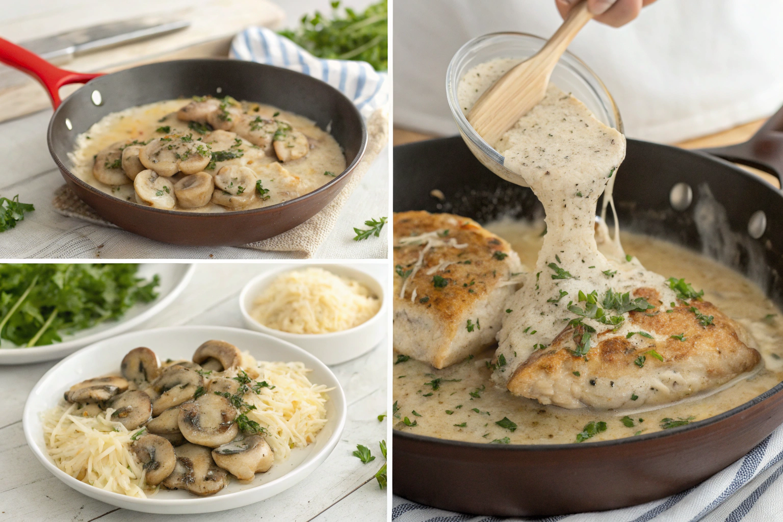Creamy Chicken And Mushroom Bake