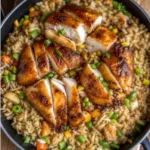 Bang Bang Chicken Fried Rice, fried rice recipe, bang bang sauce, crispy chicken, soy sauce, sesame oil