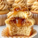 Churro Caramel Crunch Cupcakes