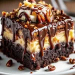 German Chocolate Poke Cake