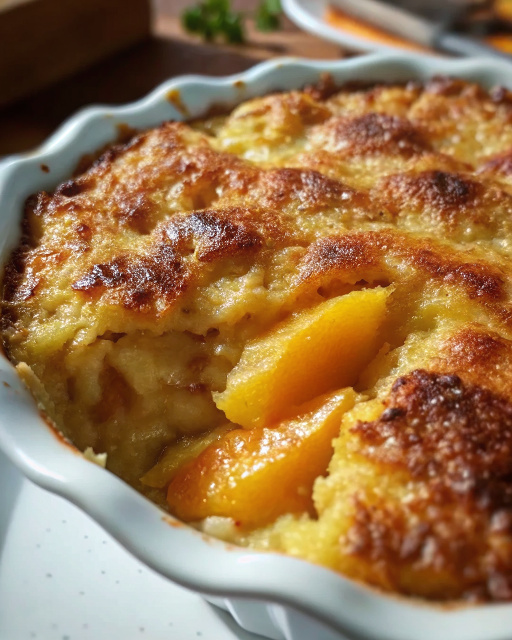 LAZY MAN'S PIE PEACH COBBLER