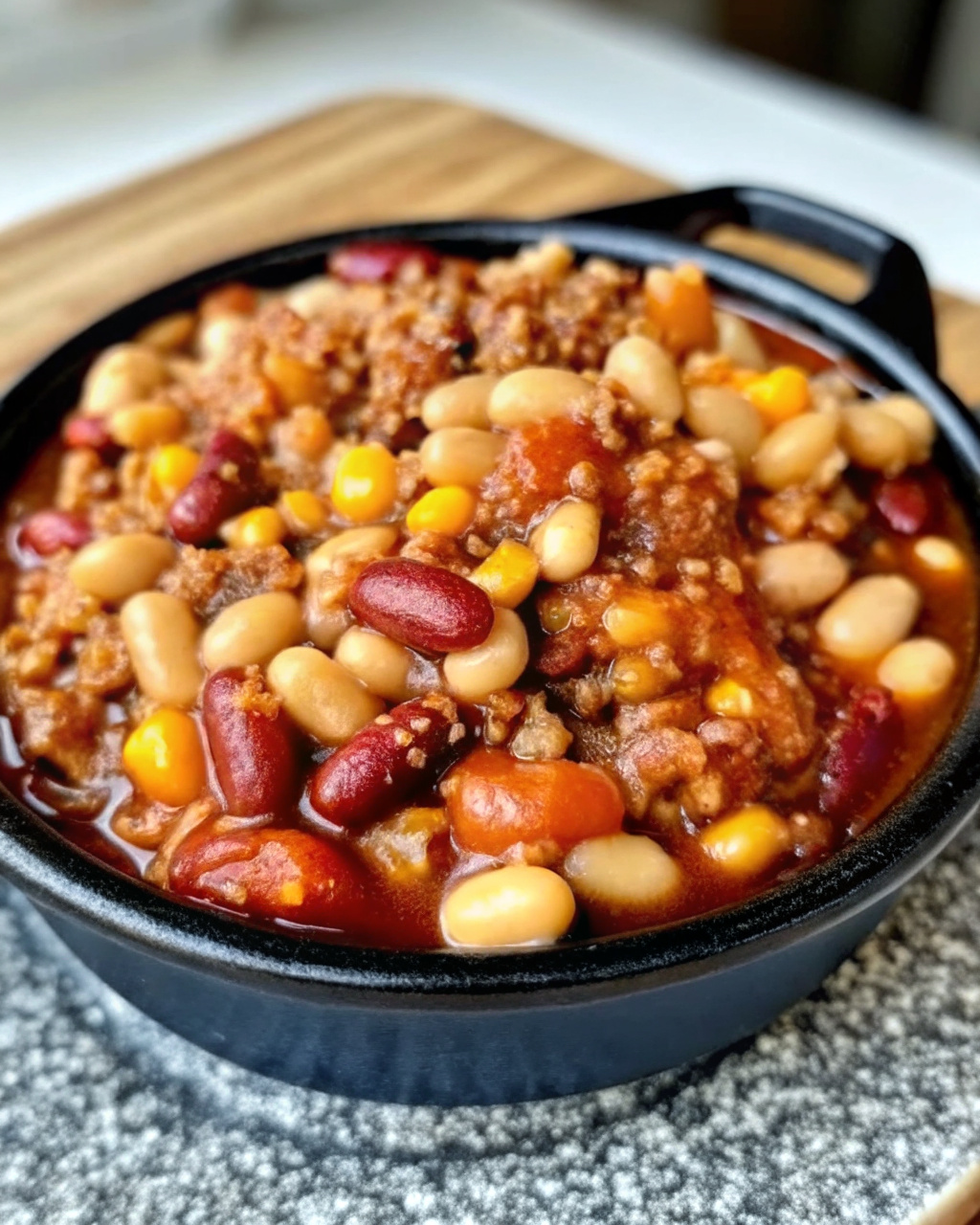 Slow Cooker Cowboy Beans