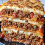 Deep Hamburger Sausage & Pepperoni Pie