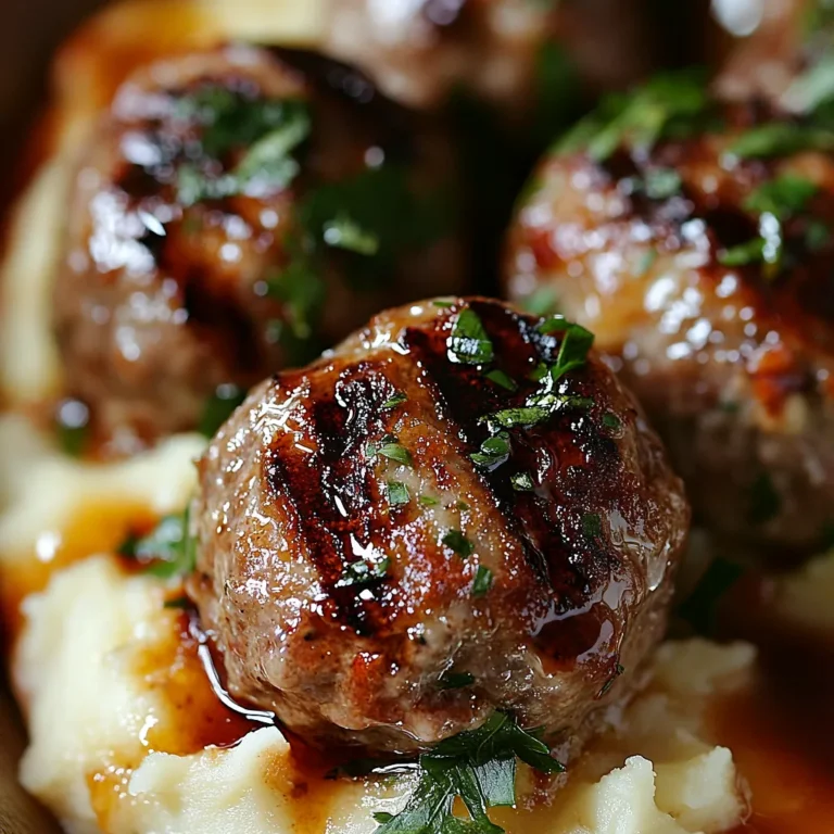 Meatball & Mashed Potato Bake