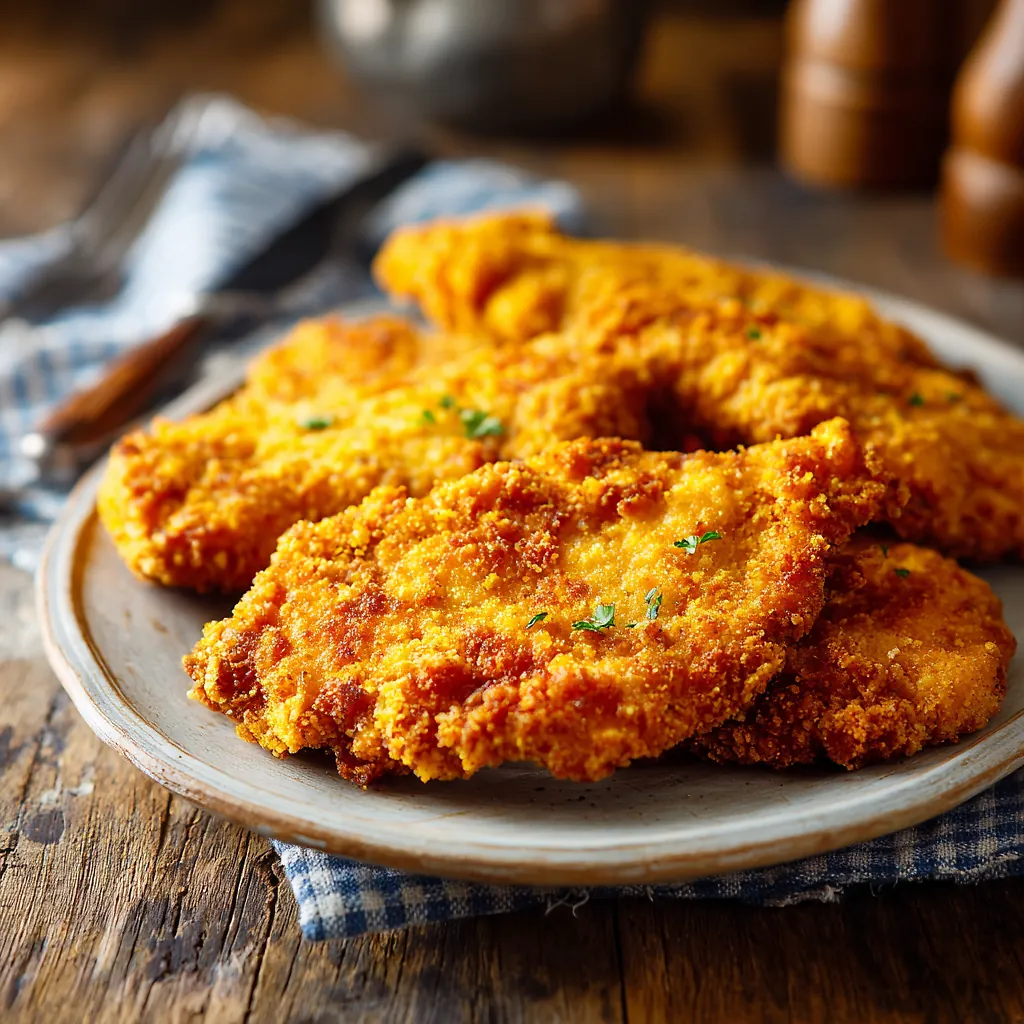 fried chicken breast cutlets recipe 