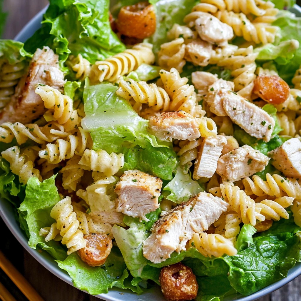 Chicken Caesar Pasta Salad: A 20-Minute Meal with Homemade Dressing