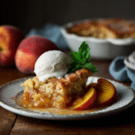 Peach Cobbler with Fresh Peaches