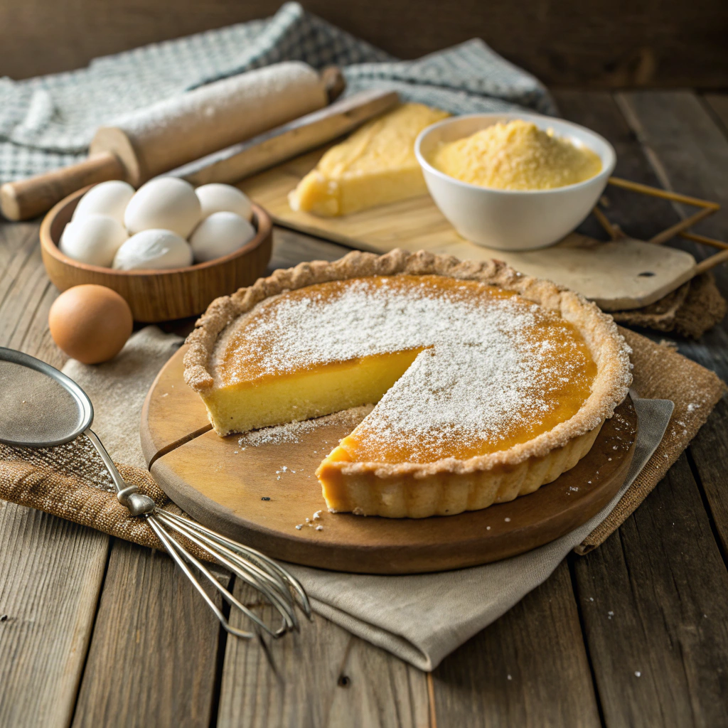 Perfect chess pie recipe ingredients creating golden custard dessert