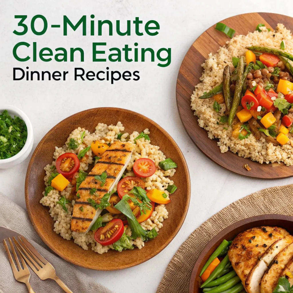 30-Minute Satisfying Clean Eating Dinner Recipes