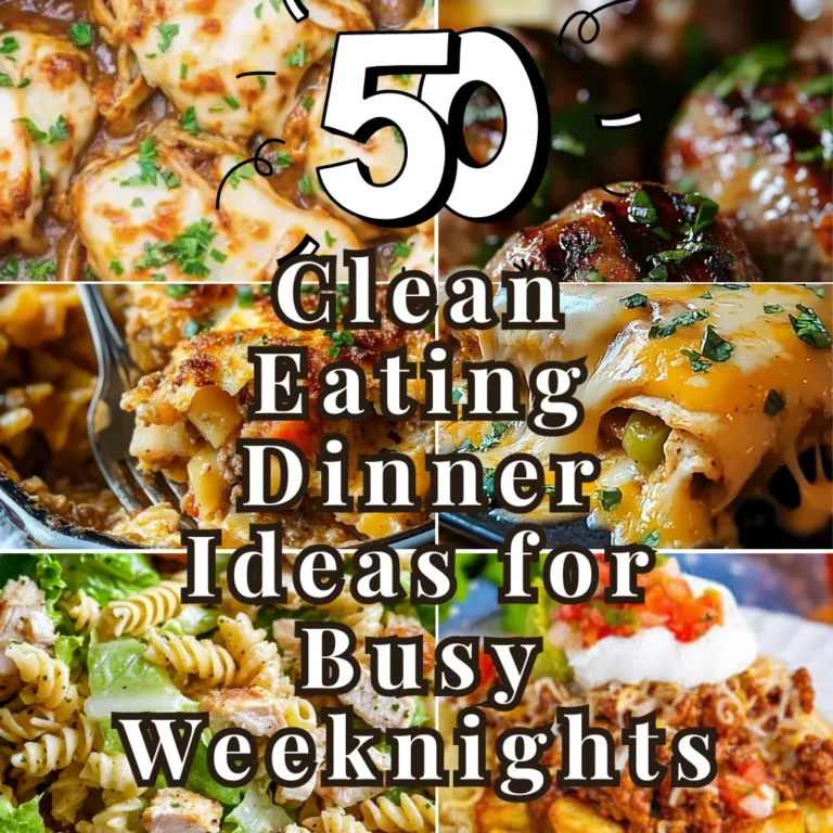Easy and Nutritious Clean Eating Dinner Ideas for Busy Weeknights