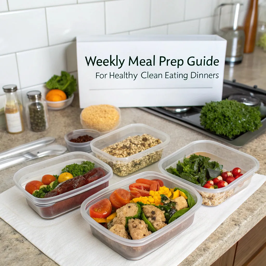 Weekly Meal Prep Guide for Healthy Clean Eating Dinners