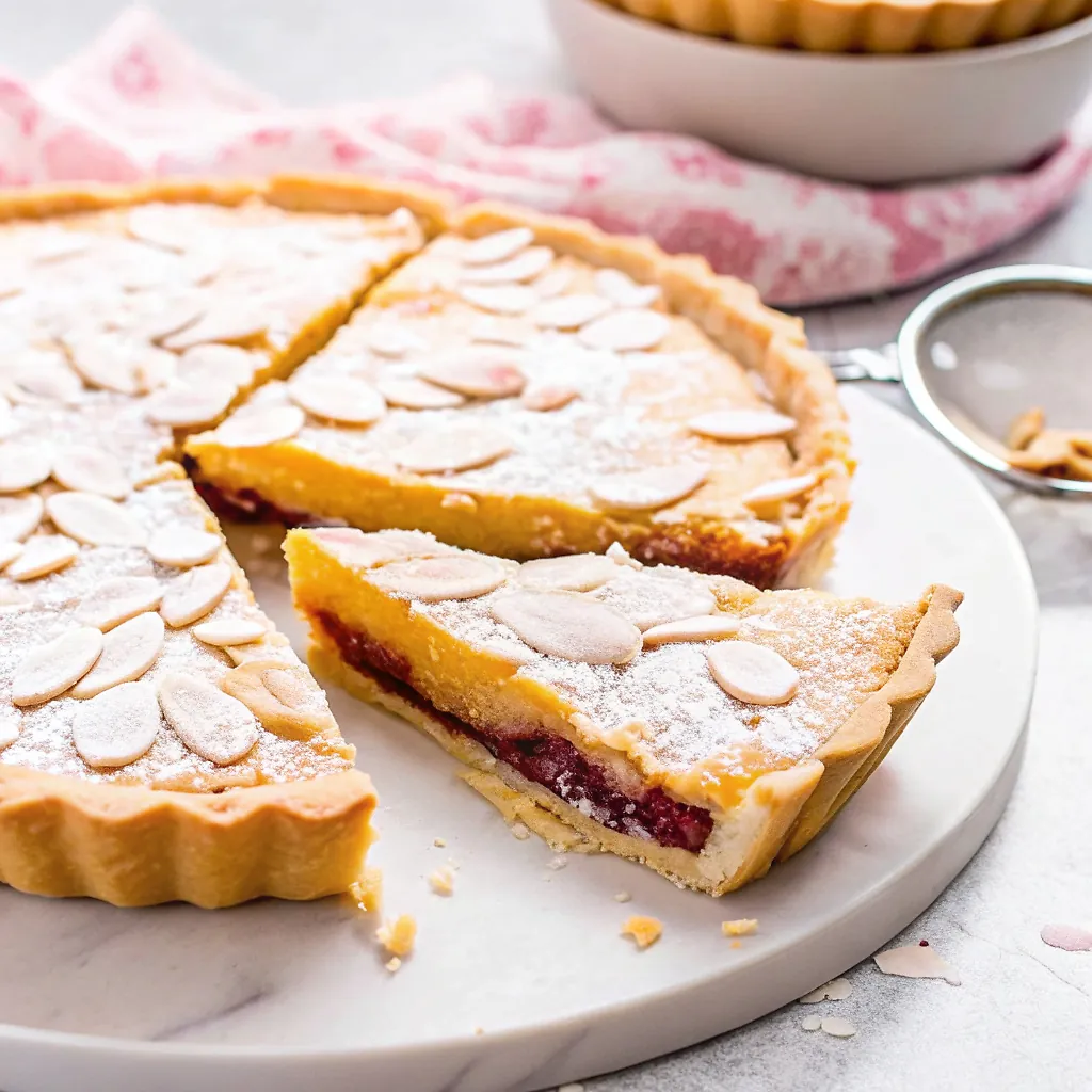 Classic British Bakewell Tart 