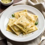 Homemade Pumpkin Ravioli with Garlic Brown Butter