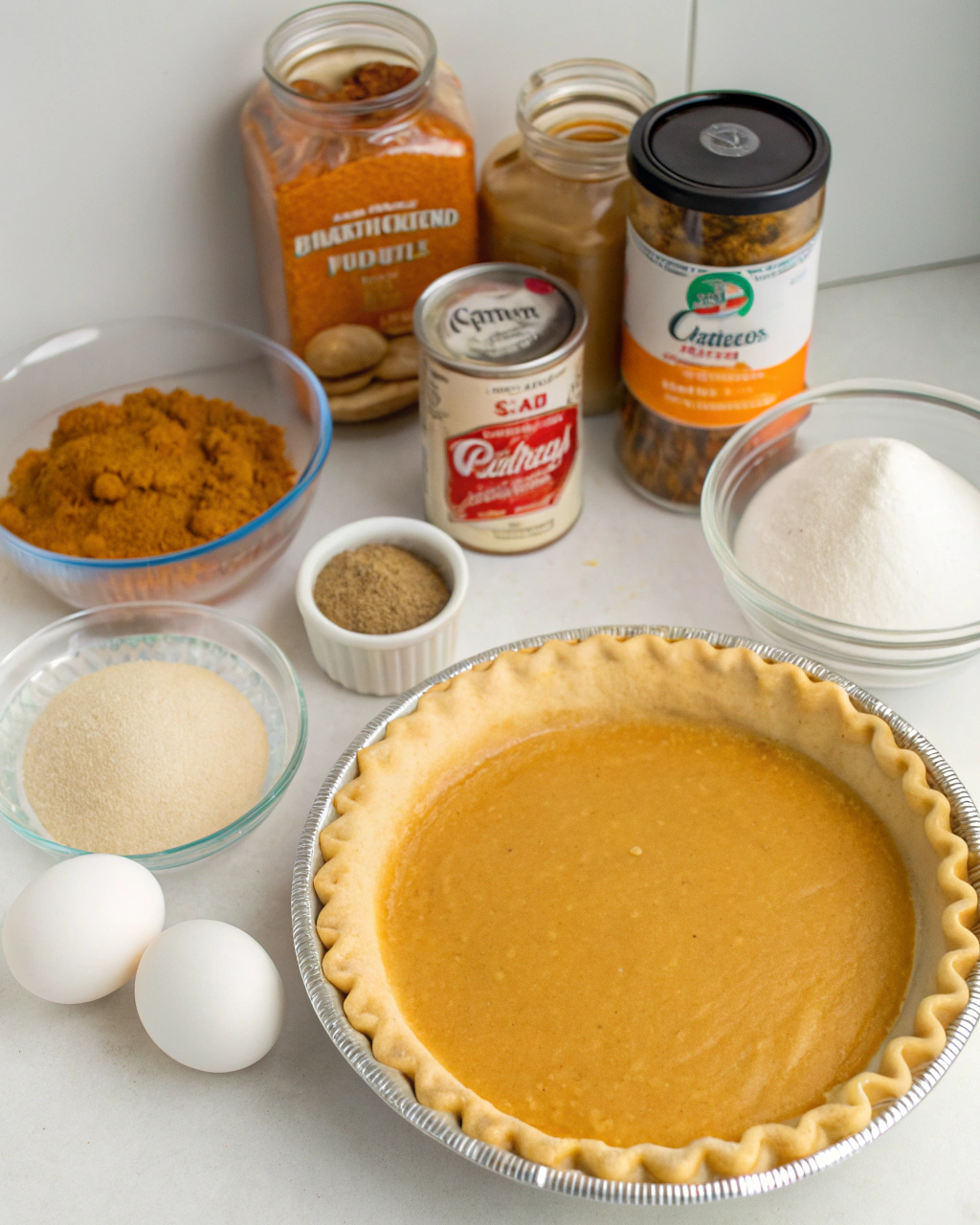 Easy Peasy Pumpkin Pie Ingredients