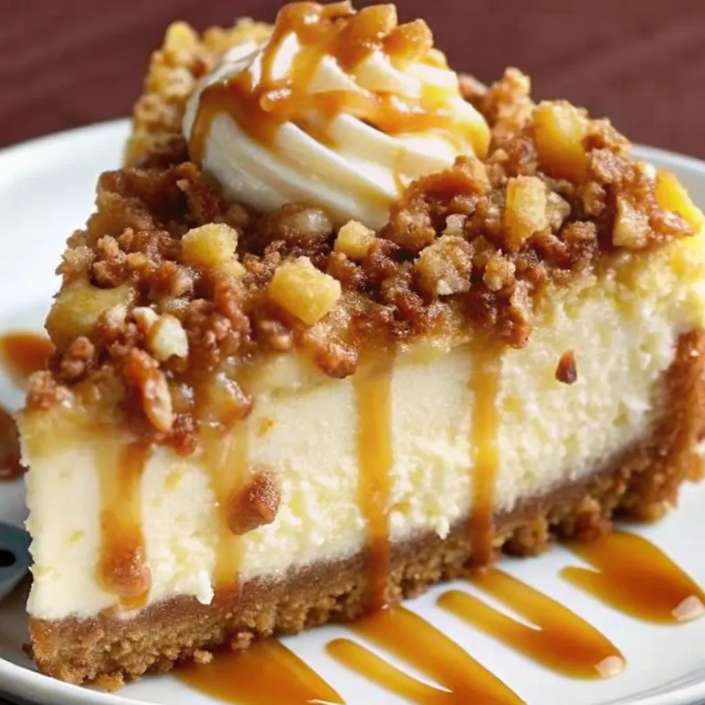 Apple Crisp Cheesecake