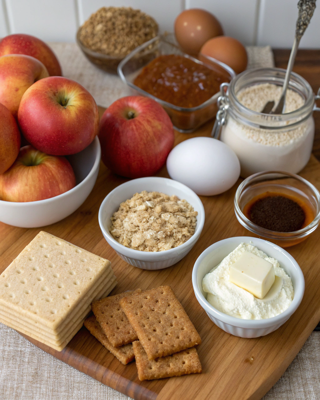 Apple Crisp Cheesecake ngredients