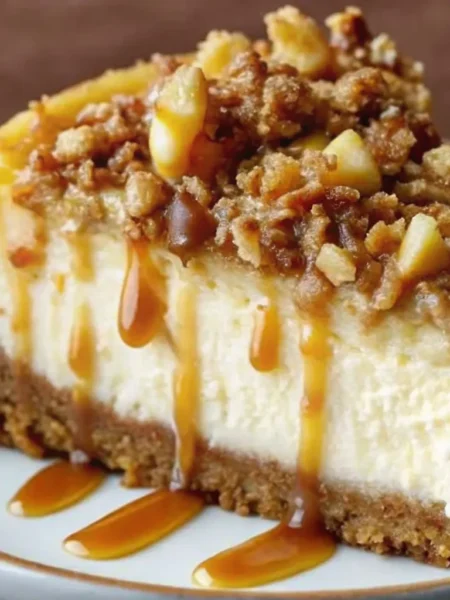 This Apple Crisp Cheesecake