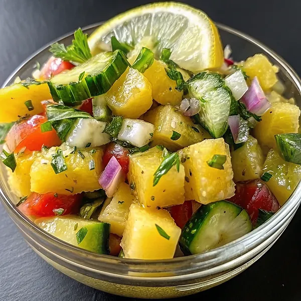 Pineapple Cucumber Salad with Feta – Fresh & Tangy Recipe Pineapple Cucumber Salad with Feta – Fresh & Tangy Recipe
