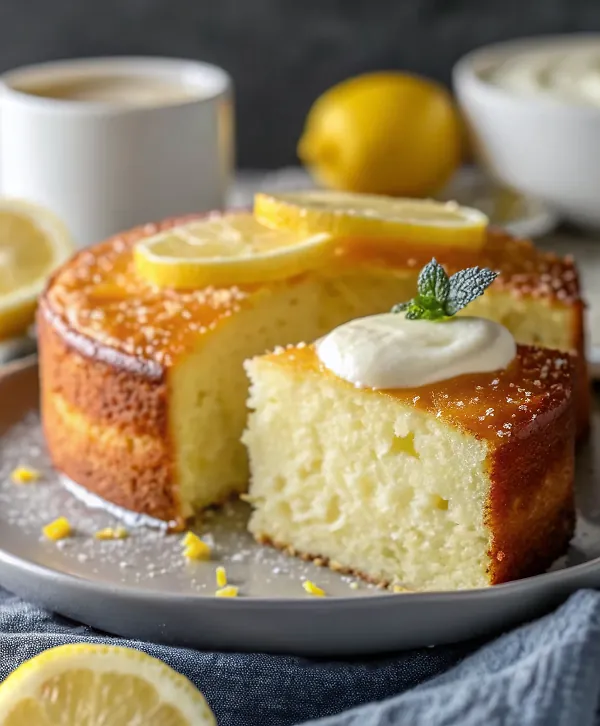 Lemon Layer Cake with Lemon Cream Cheese Buttercream