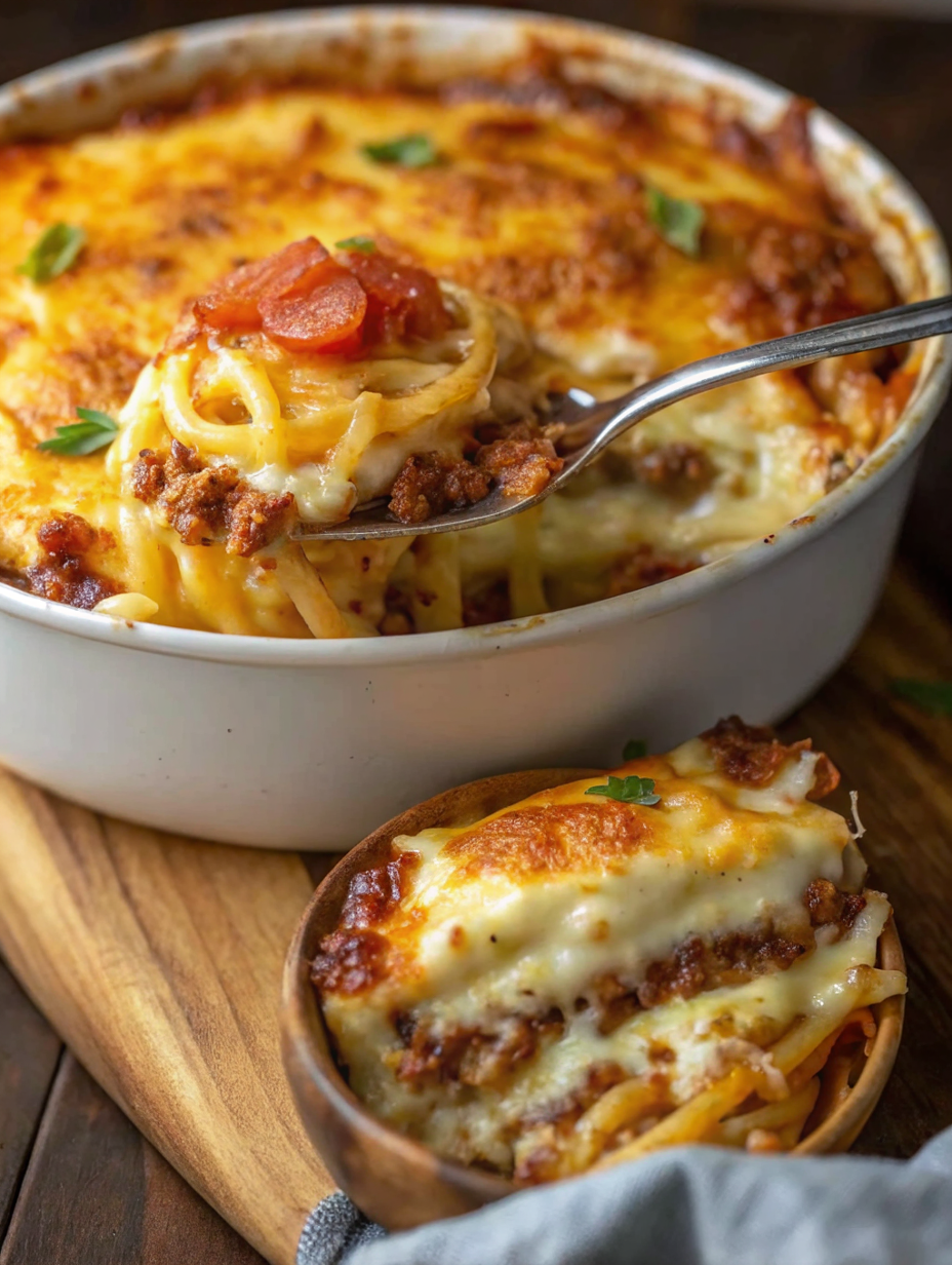 Beautifully plated 10-minute comfort food pasta in a warm ceramic bowl, featuring golden penne pasta with vibrant red tomato sauce, bright green peas, and fresh basil garnish, photographed in natural lighting
