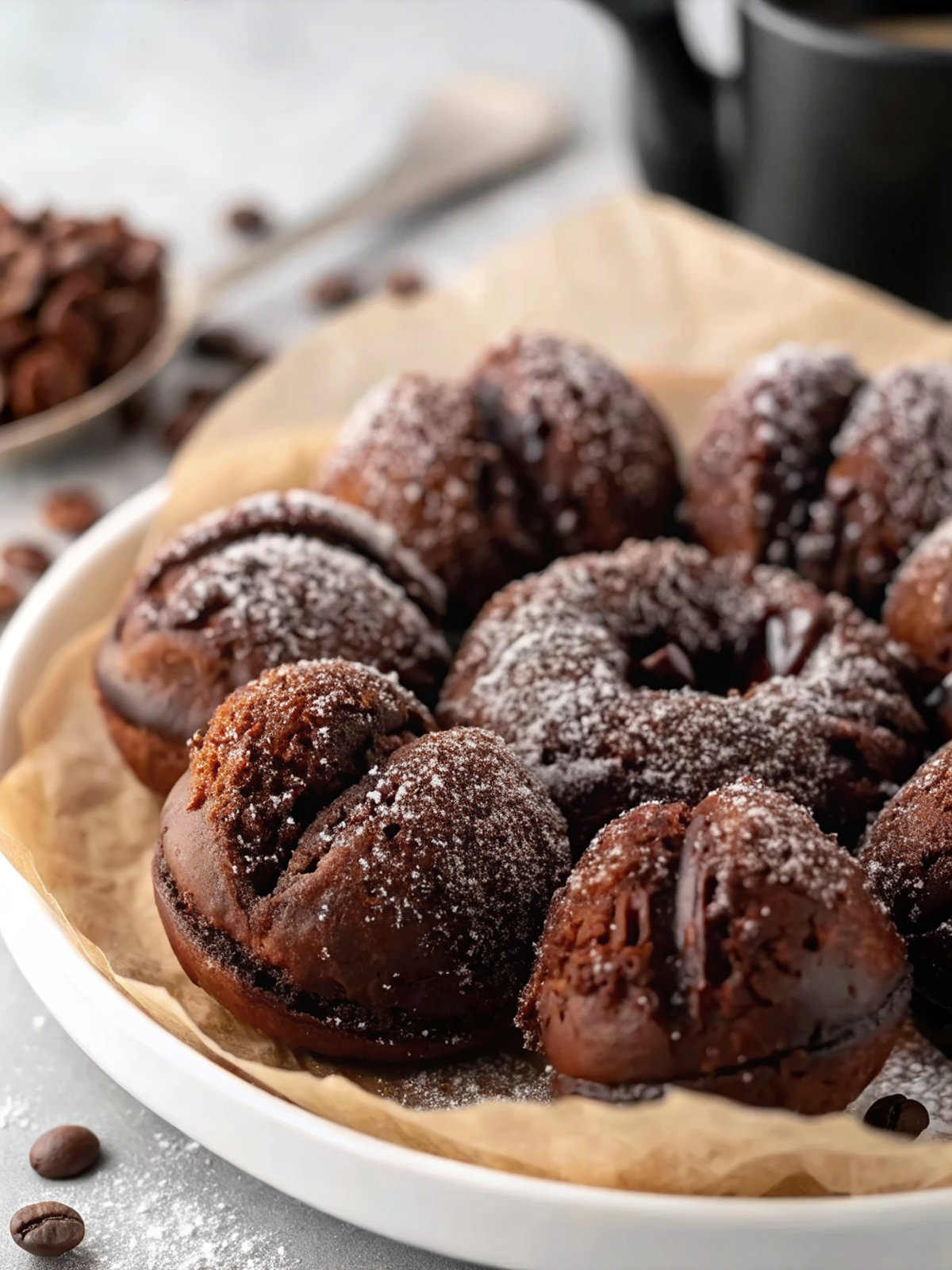 Chocolate Brioche Donuts With Espresso Sugar – Artisan Recipe