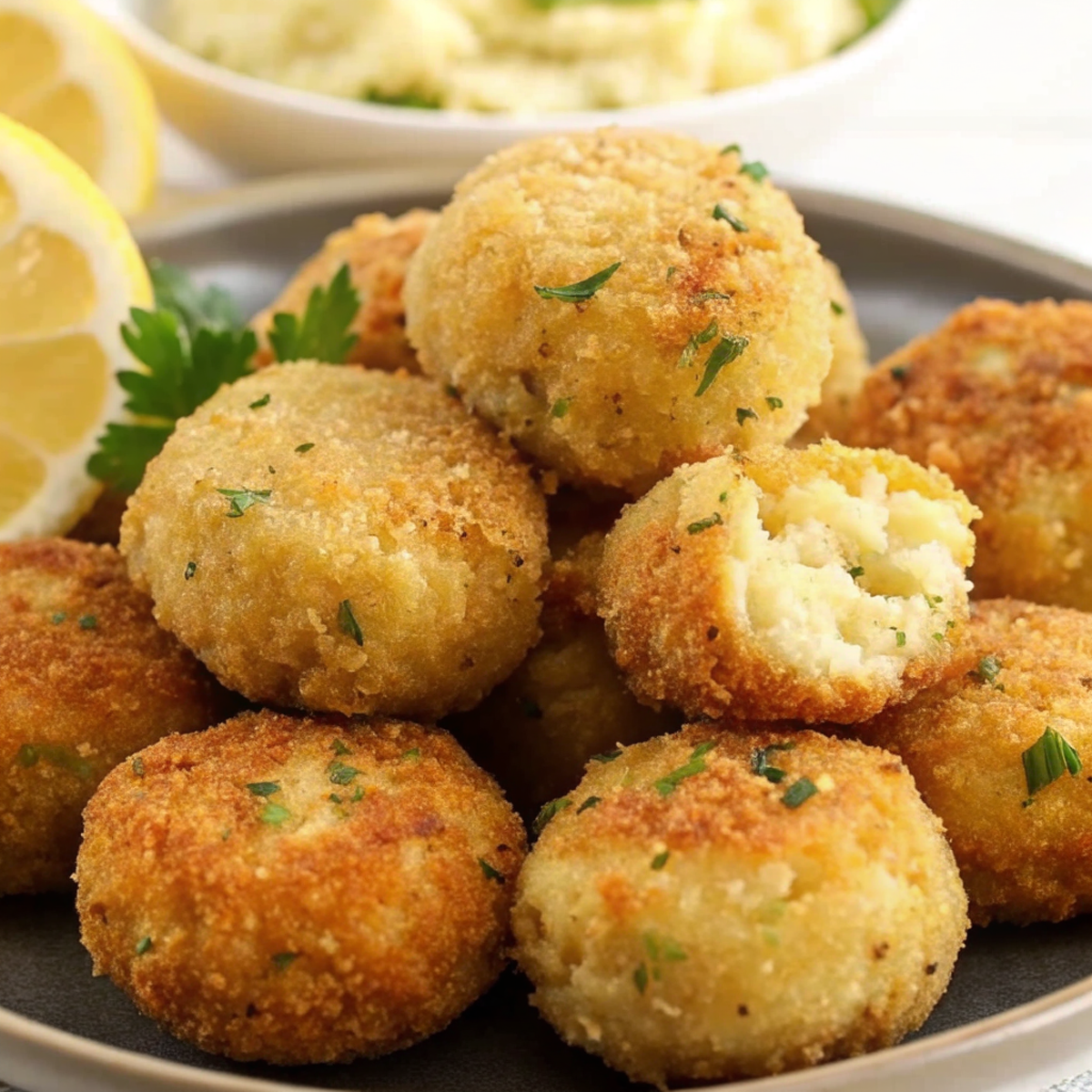 Crispy Baked Potato and Cod Croquettes Recipe