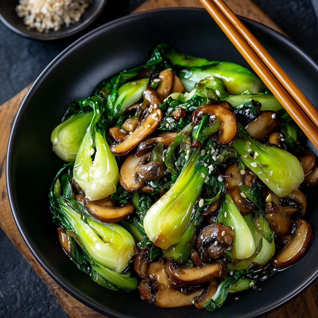 Bok Choy and Mushroom Stir Fry – Quick Asian Recipe Bok Choy and Mushroom Stir Fry – Quick Asian Recipe