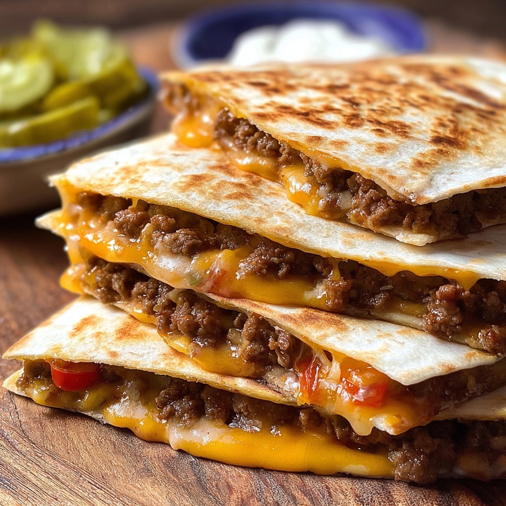 Cheeseburger Quesadillas – Easy Weeknight Dinner Recipe Cheeseburger Quesadillas – Easy Weeknight Dinner Recipe