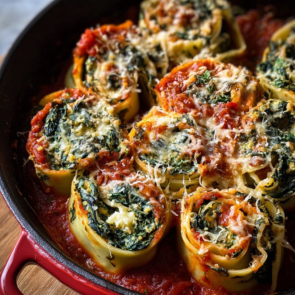 Spinach and Cheese Lasagna Pinwheels – Easy Weeknight Recipe