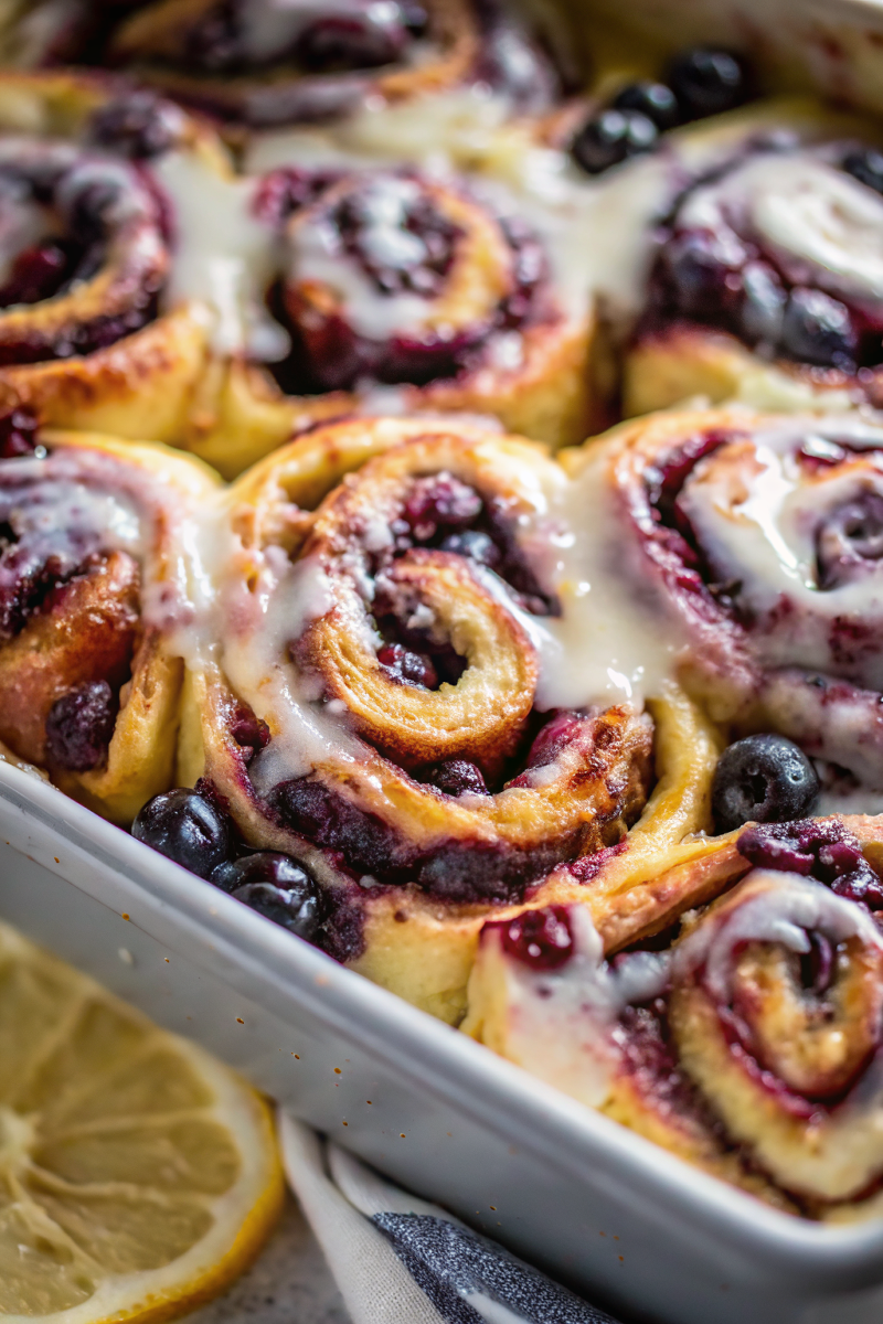 Blueberry Lemon Cinnamon Rolls – Sweet Breakfast Delight Blueberry Lemon Cinnamon Rolls – Sweet Breakfast Delight