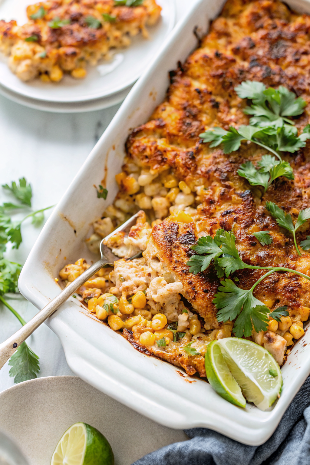 Mexican Street Corn Casserole with Chicken – Visual Guide