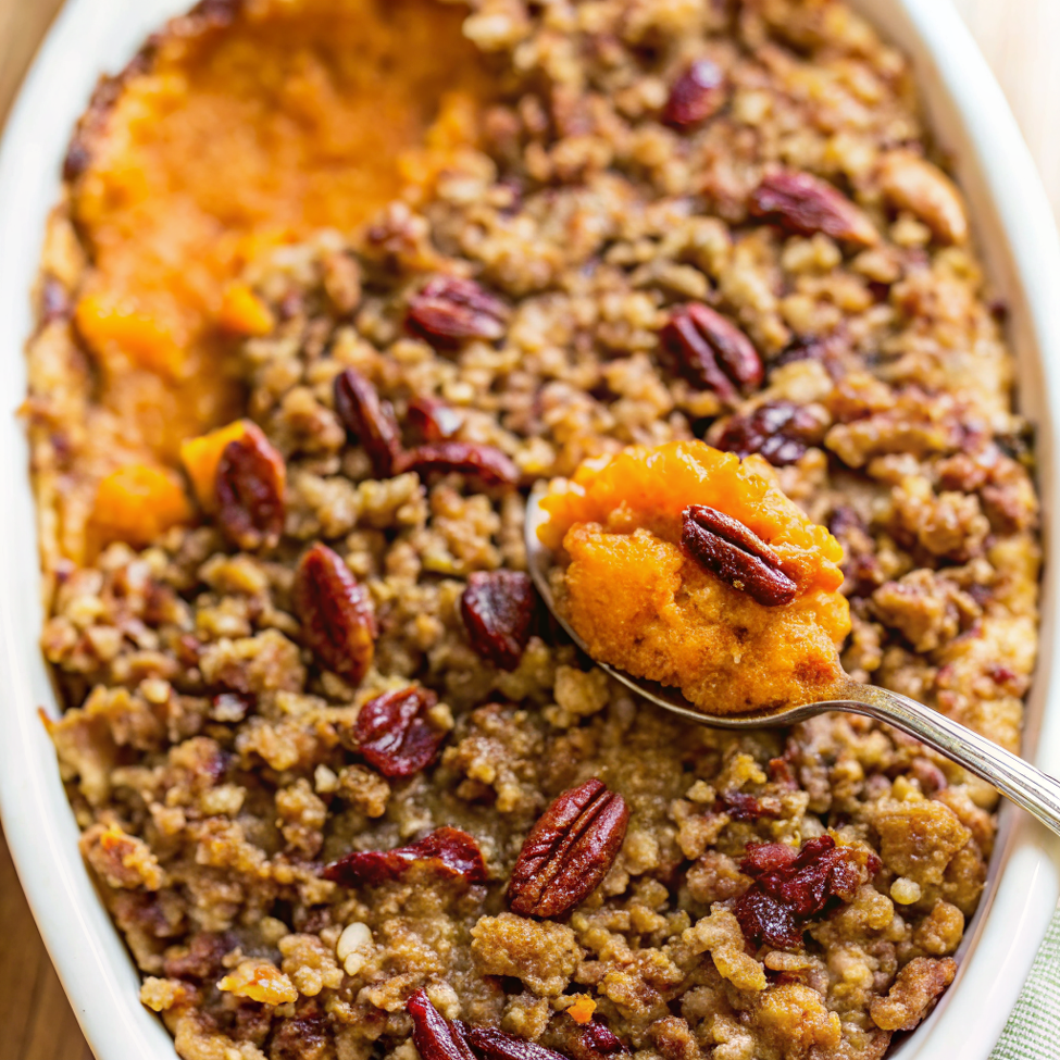 Golden Sweet Potato Casserole