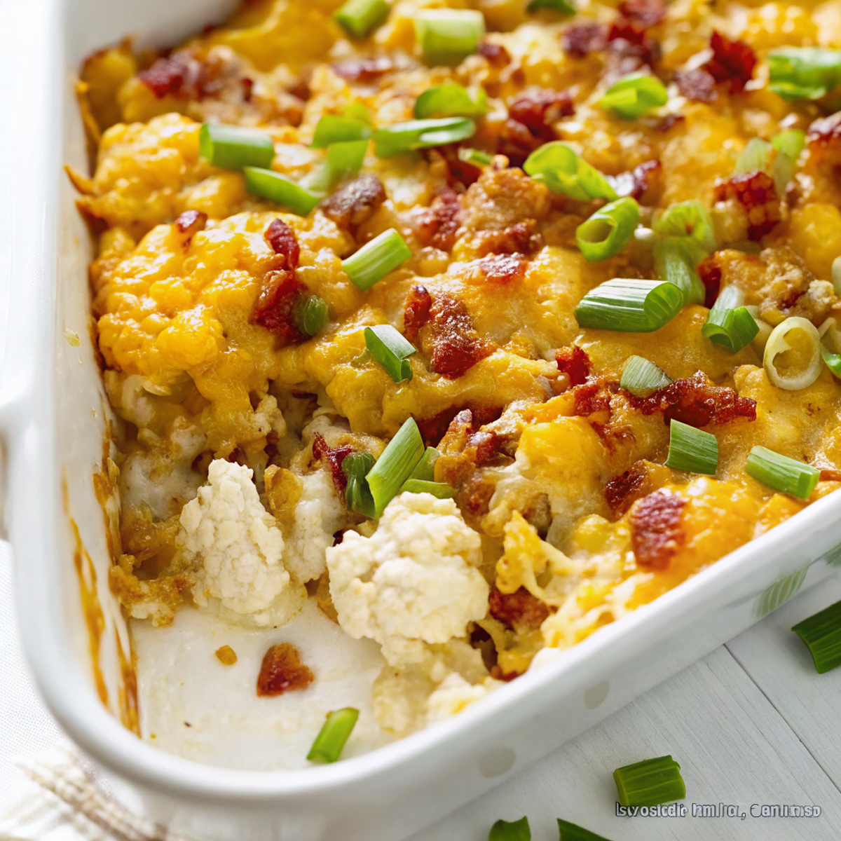 Cauliflower Casserole (Cheesy Loaded Recipe) – 30 Min