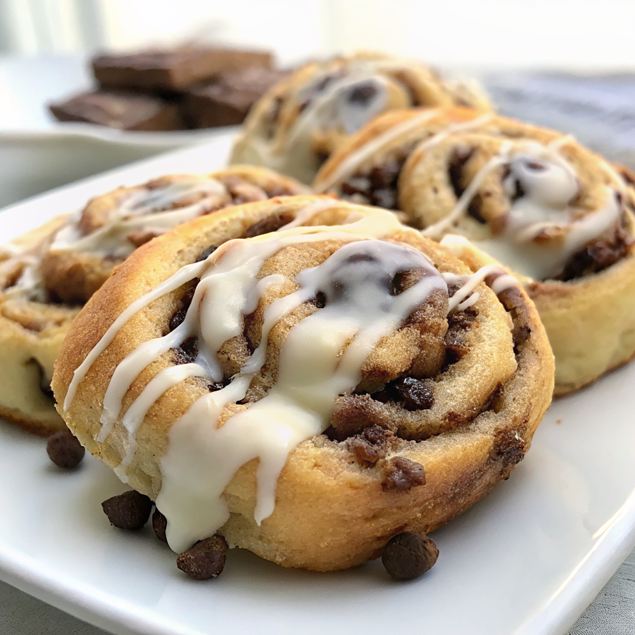 Chocolate Chip Cookie Stuffed Cinnamon Rolls Recipe