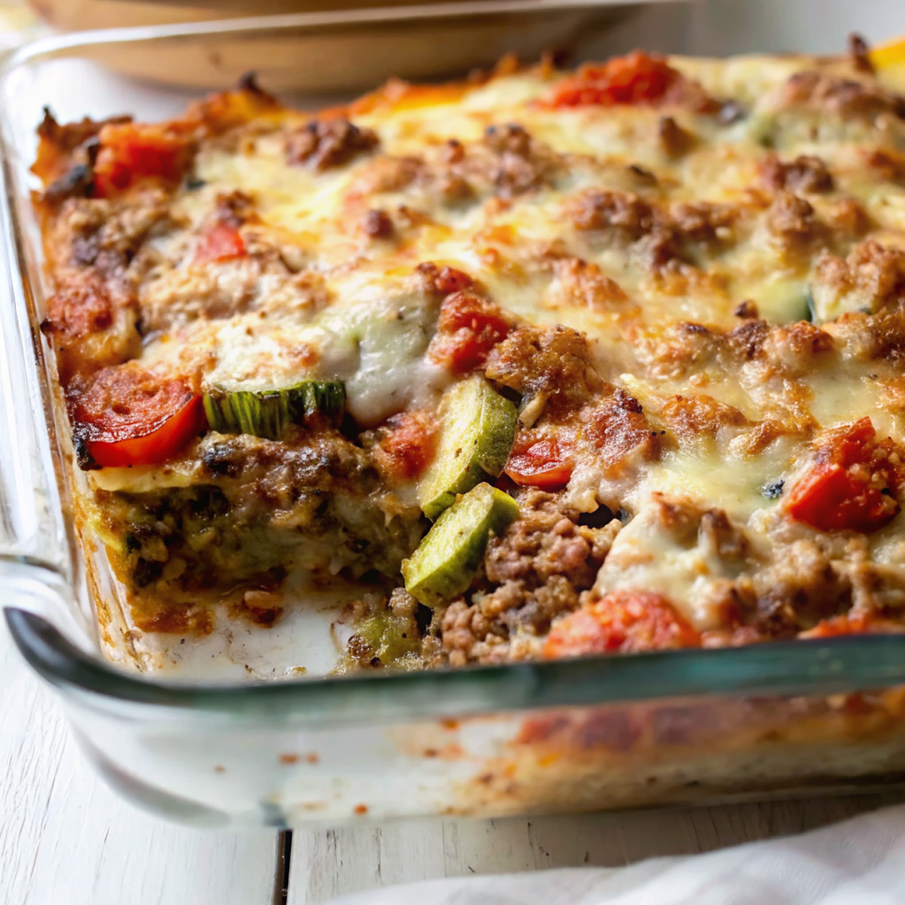 Ground Beef Zucchini Casserole – Stunning Visual Layers