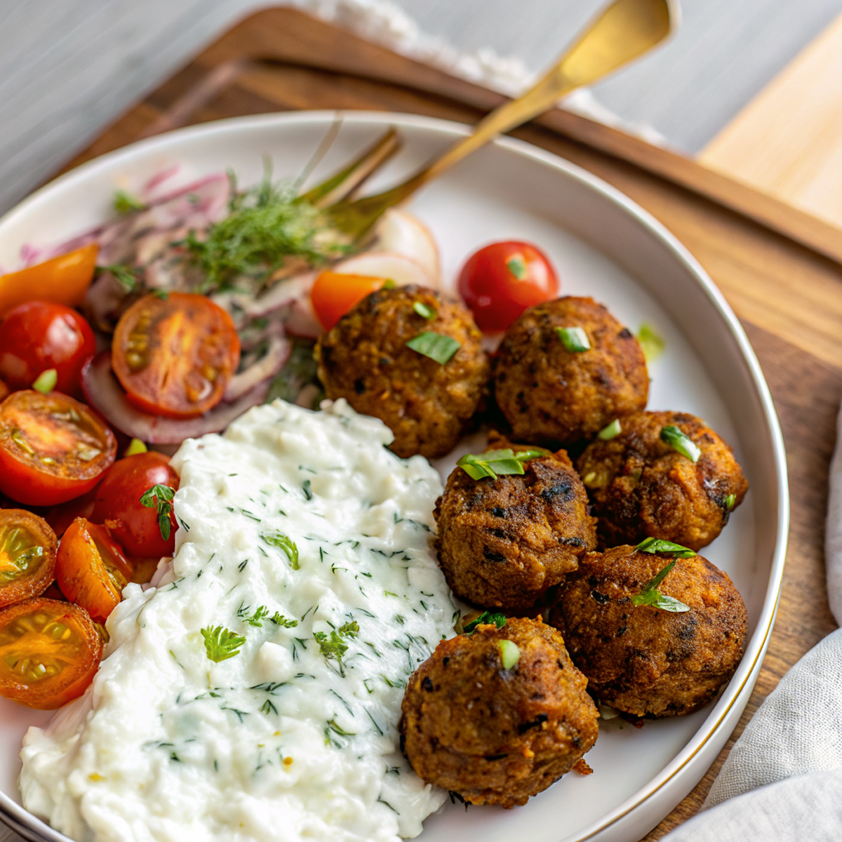 Baked Greek Lentil Meatballs with Tzatziki – Easy Recipe Baked Greek Lentil Meatballs with Tzatziki – Easy Recipe