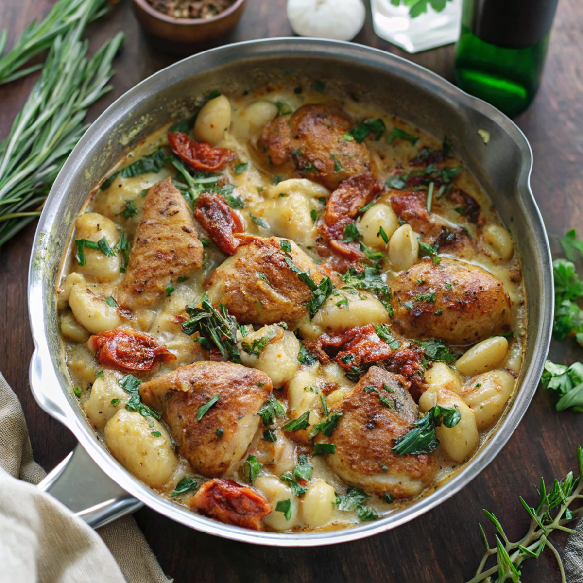 Creamy Tuscan Chicken and Gnocchi (30 Minutes, ONE-PAN) Creamy Tuscan Chicken and Gnocchi (30 Minutes, ONE-PAN)