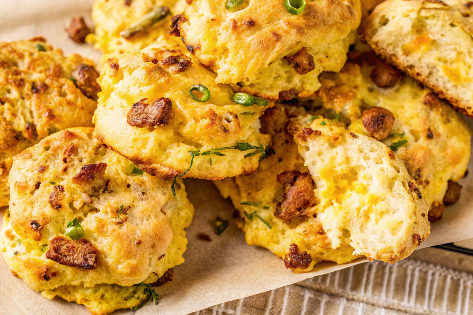 Protein Breakfast Biscuits (Sausage Cheddar) – Easy Recipe