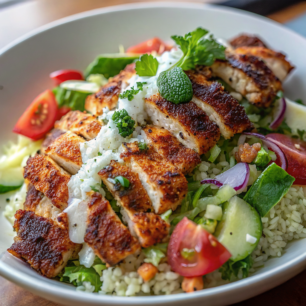 Chicken Shawarma Crispy Rice Salad – Easy Weeknight Recipe